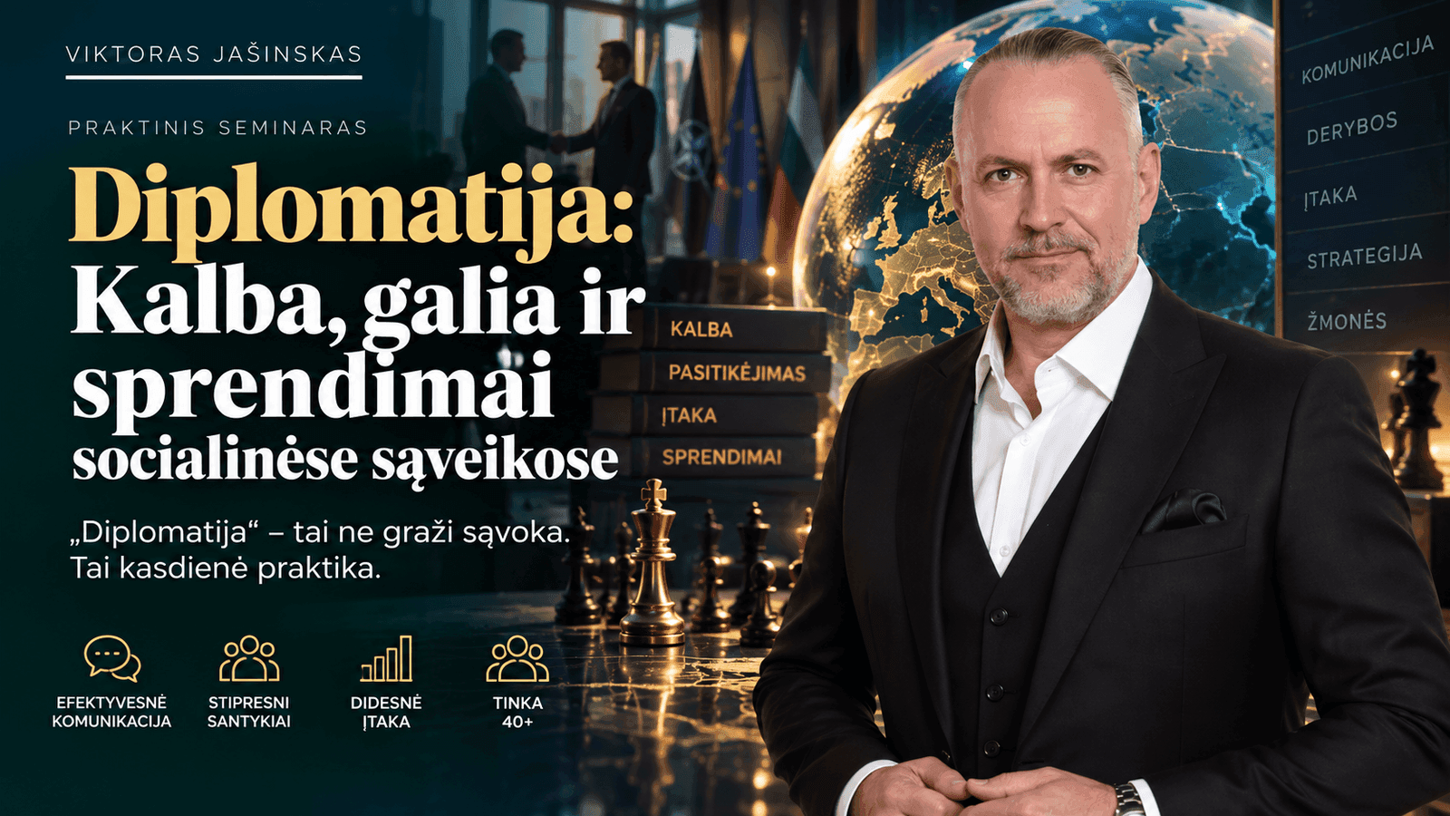 Diplomatija: kalba, galia ir sprendimai socialinėse sąveikose
