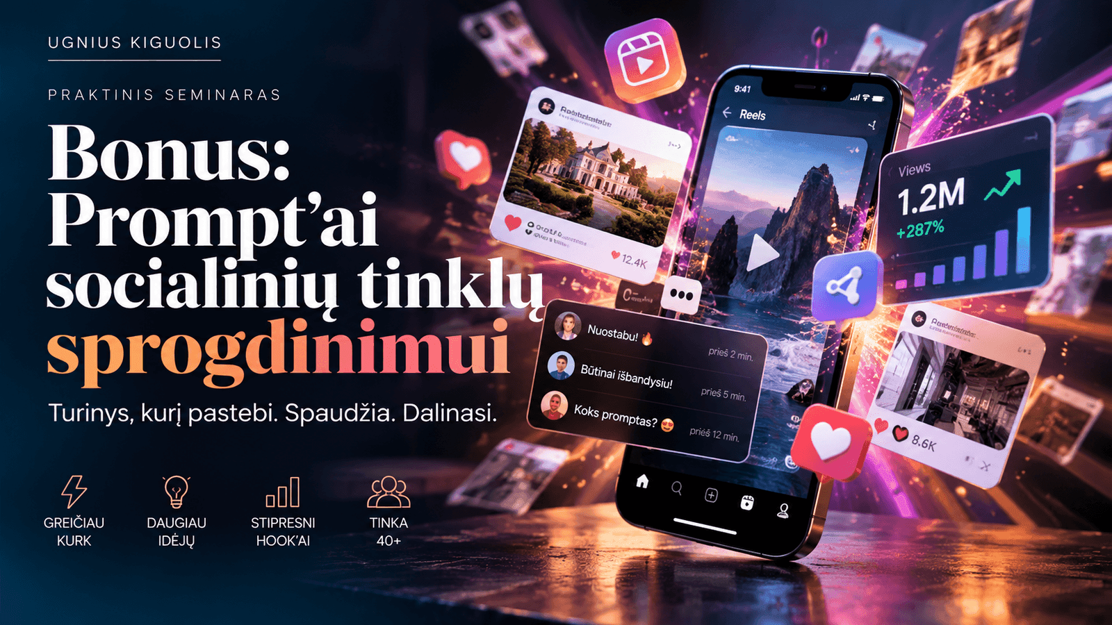 Prompt'ai Socialinių Tinklų Sprogdinimui