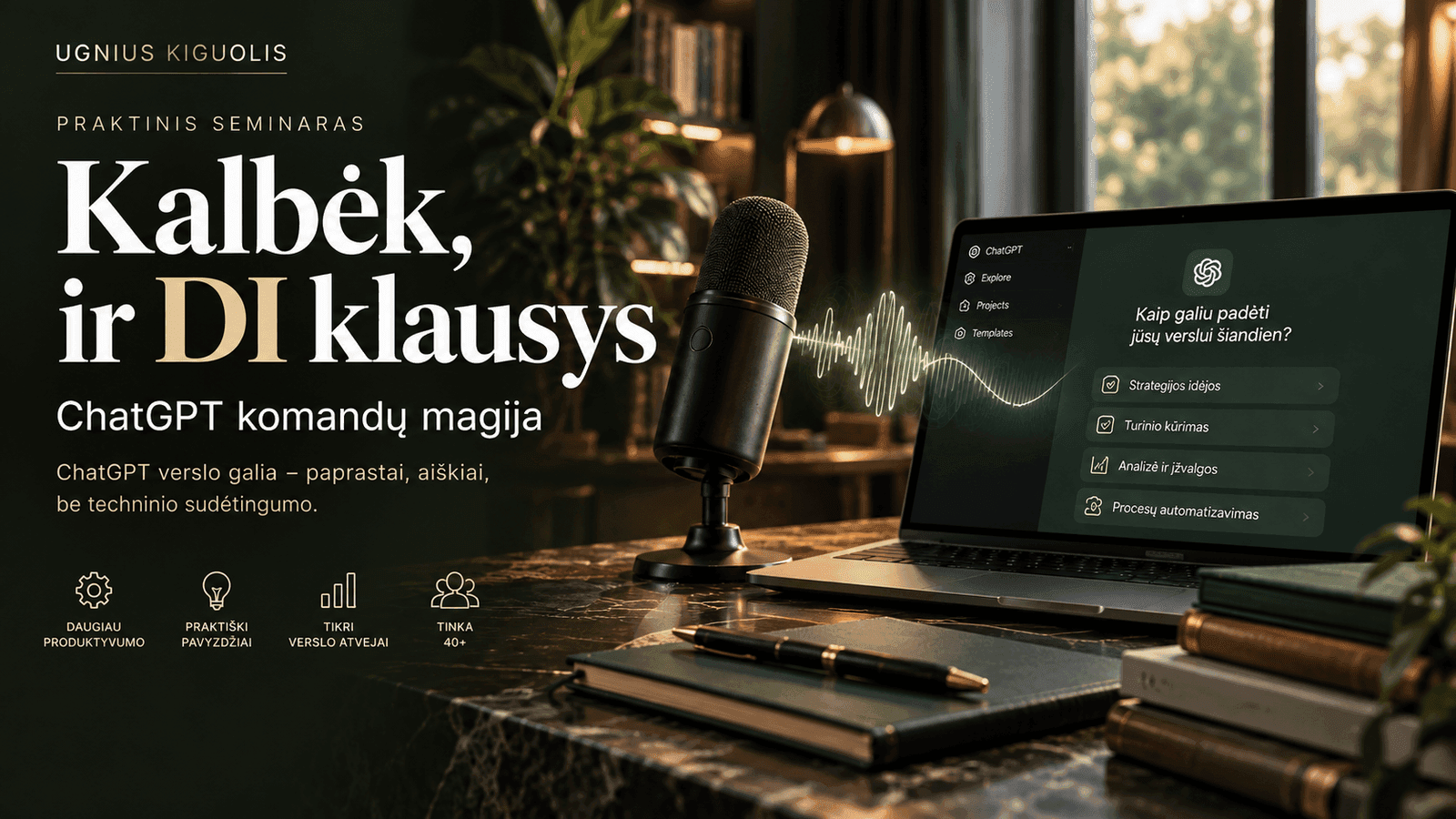 Kalbėk, ir DI Klausys: ChatGPT Komandų Magija