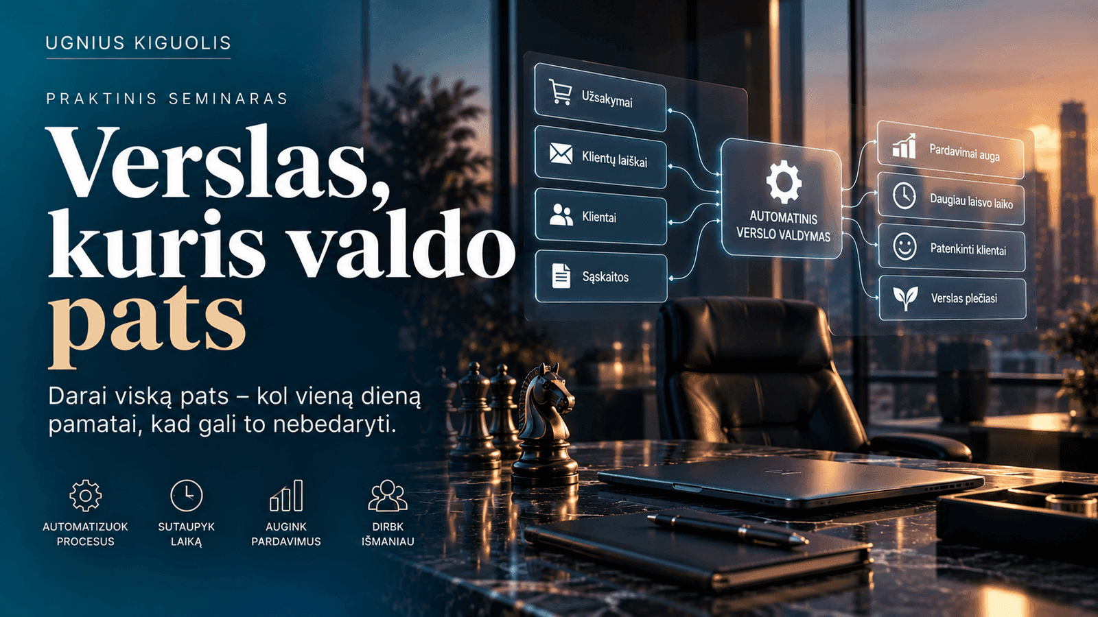 Verslas, kuris valdo pats