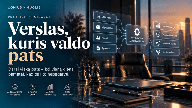 Verslas, kuris valdo pats
