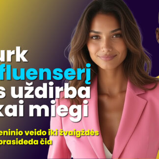 Sukurk savo AI influenserį, kuris parduoda net tau miegant