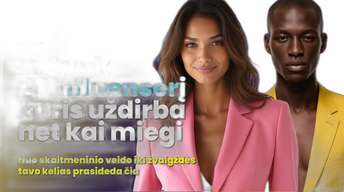 Sukurk savo AI influenserį, kuris parduoda net tau miegant