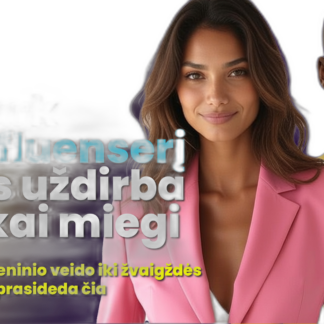 Sukurk savo AI influenserį, kuris parduoda net tau miegant